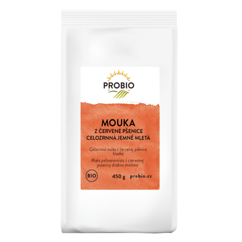 Mąka z Pszenicy Czerwonej Pełnoziarnista BIO 450g Probio