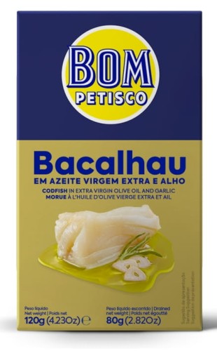 Dorsz z Czosnkiem w Oliwie z Oliwek Extra Virgin 120g (80g) Bon Appetit (Bom Petisco)