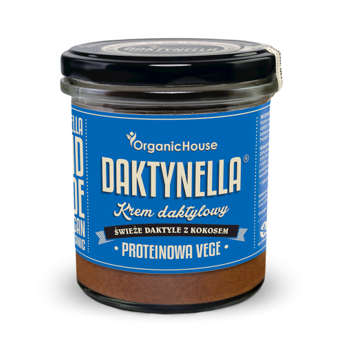 Krem Proteinowy Kokos - Daktyle Medjool Bezglutenowy BIO 280 g Organichouse