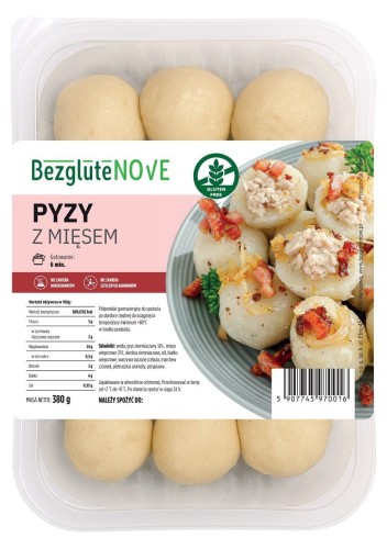 Pyzy z Mięsem Bezglutenowe 380 g Bezglutenowe