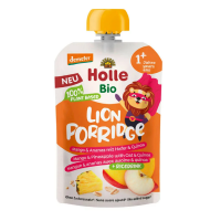 Mus Owsiankowy Lew (Jabłko -  Ryż - Mango - Ananas - Quinoa) Bez Dodatku Cukrów od 1 Roku Demeter BIO 110g Holle