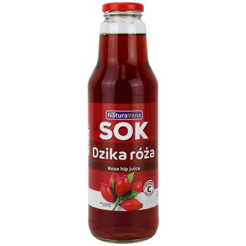 Sok z Dzikiej Róży 100% 750ml Naturavena