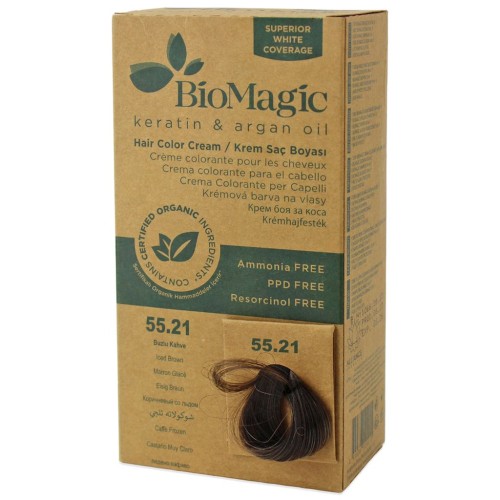 Farba do Włosów Mroźny Brąz 250 g Biomagic