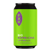 Kombucha Herbata Czarna z Trawą Cytrynową Bezglutenowa BIO 330ml Forever Young Kombucha