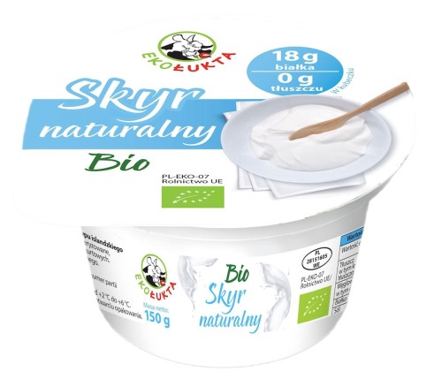 Jogurt Typu Skyr Proteinowy Naturalny BIO 150g Eko Łukta