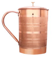 Dzbanek Miedziany Stripe 1,25 L Sattva (Ayurveda)