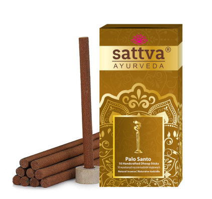 Kadzidełka Indyjskie Słupkowe Palo Santo (10 szt.) 20g Sattva (Ayurveda)