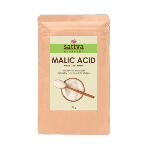 Kwas Jabłkowy Naturalny Rozjaśniacz do Włosów 70g Sattva (Ayurveda)