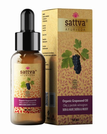 Olej do Ciała i Włosów z Pestek Winogron ECO 50ml Sattva (Ayurveda)