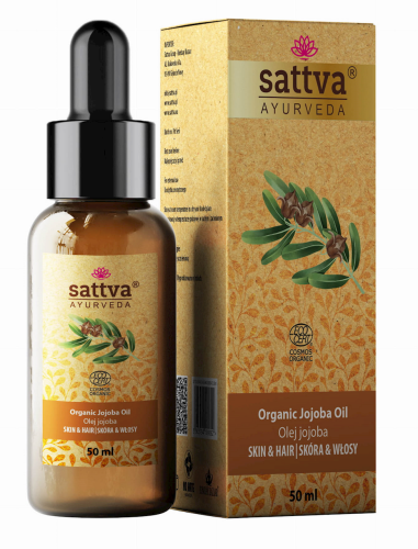 Olej do Ciała i Włosów Jojoba ECO 50ml Sattva (Ayurveda)
