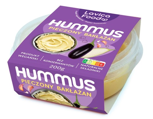 Hummus Pieczony Bakłażan 200g Lavica Food