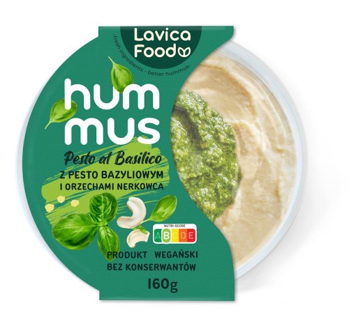 Hummus Pesto Al Basilico 160g Lavica Food