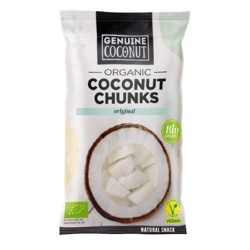 Kokos Kawałki Świeże Bezglutenowe BIO 30g Genuine Coconut
