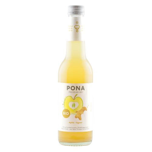Napój Jabłko - Imbir Bez Dodatku Cukrów BIO 330ml Pona
