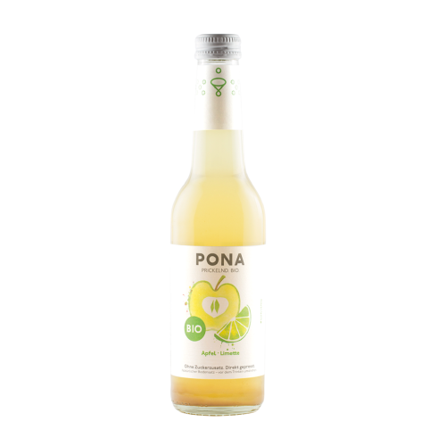 Napój Jabłko - Limonka Bez Dodatku Cukrów BIO 330ml Pona