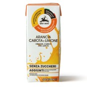 Napój Jabłko - Pomarańcza - Marchew - Cytryna bez Dodatku Cukrów BIO 200 ml Alce Nero