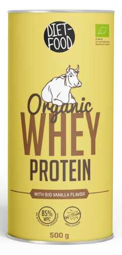 Białko Serwatkowe o Smaku Waniliowym (Koncentrat WPC 85) BIO 500 g Diet-Food