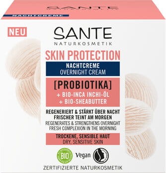 16255KREM DO TWARZY NA NOC OCHRONNY Z PROBIOTYKAMI, OLEJEM INCHI I MASŁEM SHEA ECO 50 ml - SANTE-1