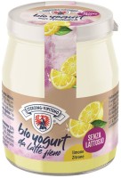 Jogurt Cytrynowy z Mleka Siennego Bez Laktozy Bezglutenowy BIO 150 g (Słoik) Sterzing-Vipteno