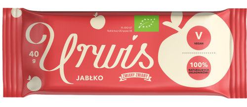 Baton Jabłkowy Urwis Bezglutenowy BIO 40 g Zmiany Zmiany