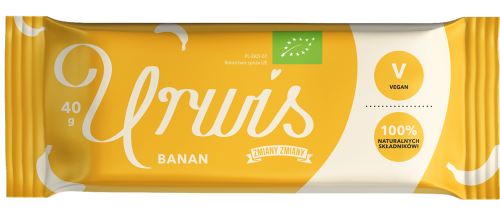 Baton Daktylowy z Bananami Urwis Bezglutenowy BIO 40 g Zmiany Zmiany