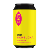 Kombucha Herbata Czarna z Hibiskusem Bezglutenowa BIO 330 ml Forever Young Kombucha