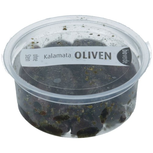 Oliwki Czarne Kalamata bez Pestek z Ziołami BIO 80 g Bio-Verde