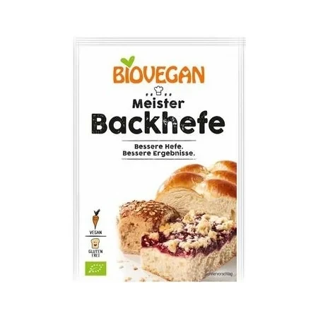 Drożdże Suszone Bezglutenowe BIO 21 g Biovegan