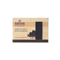 Mydło w Kostce do Ciała z Węglem Aktywnym 125 g Sattva (Ayurveda)