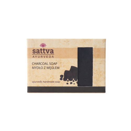 Mydło w Kostce do Ciała z Węglem Aktywnym 125 g Sattva (Ayurveda)