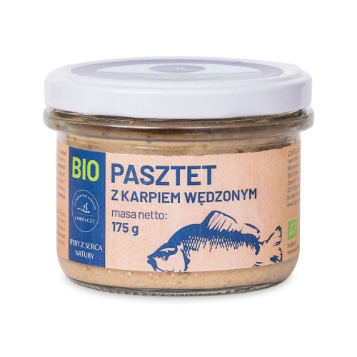 Pasztet z Karpiem Wędzonym BIO 175 g Gospodarstwo Rybackie Zawólcze