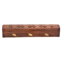 Pudełko Drewniane na Kadzidło z Motywem Słonia Sattva