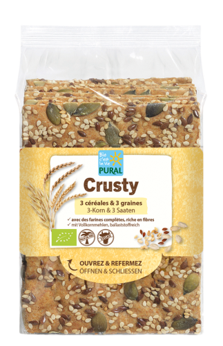 Pieczywo Chrupkie Błonnikowe Wielozbożowe z Nasionami BIO 200 g Pural