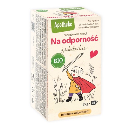 Herbatka dla Dzieci na Odporność z Rokitnikiem BIO (20 x 1,5 g) 30 g Apotheke