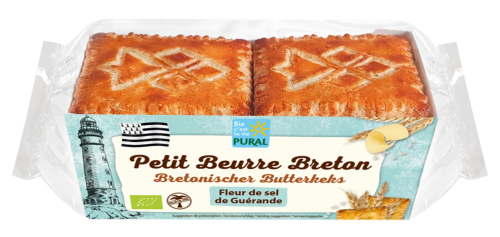 Ciastka Maślane Bretońskie z Solą Morską BIO 220 g Pural