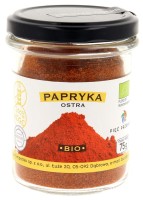 Papryka Ostra Mielona Bezglutenowa BIO 75 g Pięć Przemian