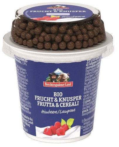 Jogurt Malinowy z Kulkami Czekoladowymi BIO 150 g Berchtesgadener Land ❄️