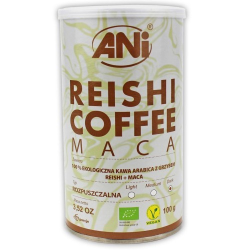 Kawa Rozpuszczalna Arabica z Reishi i Maca BIO 100 g Ani