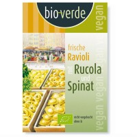 Ravioli Świeże z Rukolą i Szpinakiem BIO 250 g Bio-Verde ❄️