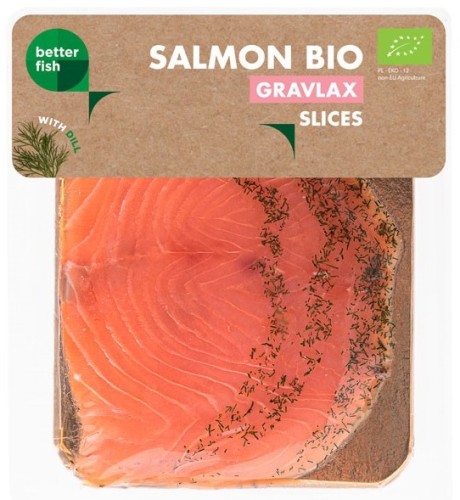 Łosoś Atlantycki Plastry Gravlax z Koprem BIO 100 g Better Fish ❄️