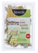 Sacchettini Orkiszowe Świeże z Serem Burrata i Szpinakiem BIO 250 g Bio-Verde ❄️ 
