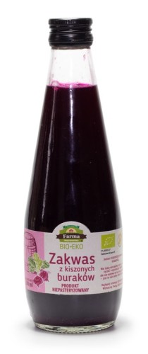 Zakwas z Buraków Kiszonych Bezglutenowy BIO 300 ml Farma Świętokrzyska ❄️