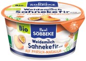 Kefir Kremowy Brzoskwinia - marakuja BIO 150 g - Sobbeke ❄️