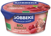 Jogurt Kremowy Malina - Granat (3,8% Tłuszczu w Mleku) BIO 150 g Sobbeke ❄️