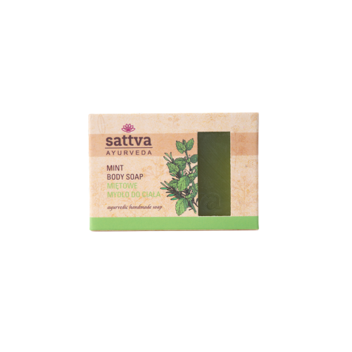 Mydło w Kostce do Ciała Mięta 125 g Sattva (Ayurveda)