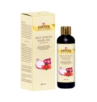 Olejek do Włosów z Czerwonej Cebuli z Hibiskusem 200 ml Sattva (Ayurveda)