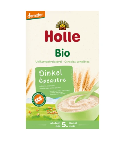 Kaszka Orkiszowa Pełnoziarnista Bez Dodatku Cukrów od 5 m-c BIO 250 g Holle