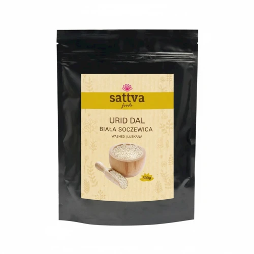 Soczewica Biała Łuskana Urid Dal 500 g Sattva