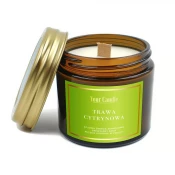 Świeca Sojowa Zapachowa z Drewnianym Knotem Trawa Cytrynowa 120 ml Your Candle