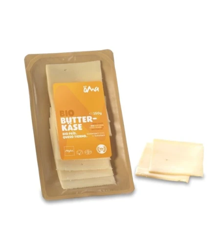 Ser Żółty Maślany Plastry BIO (45% Tłuszczu w Suchej Masie) 150 g Oma